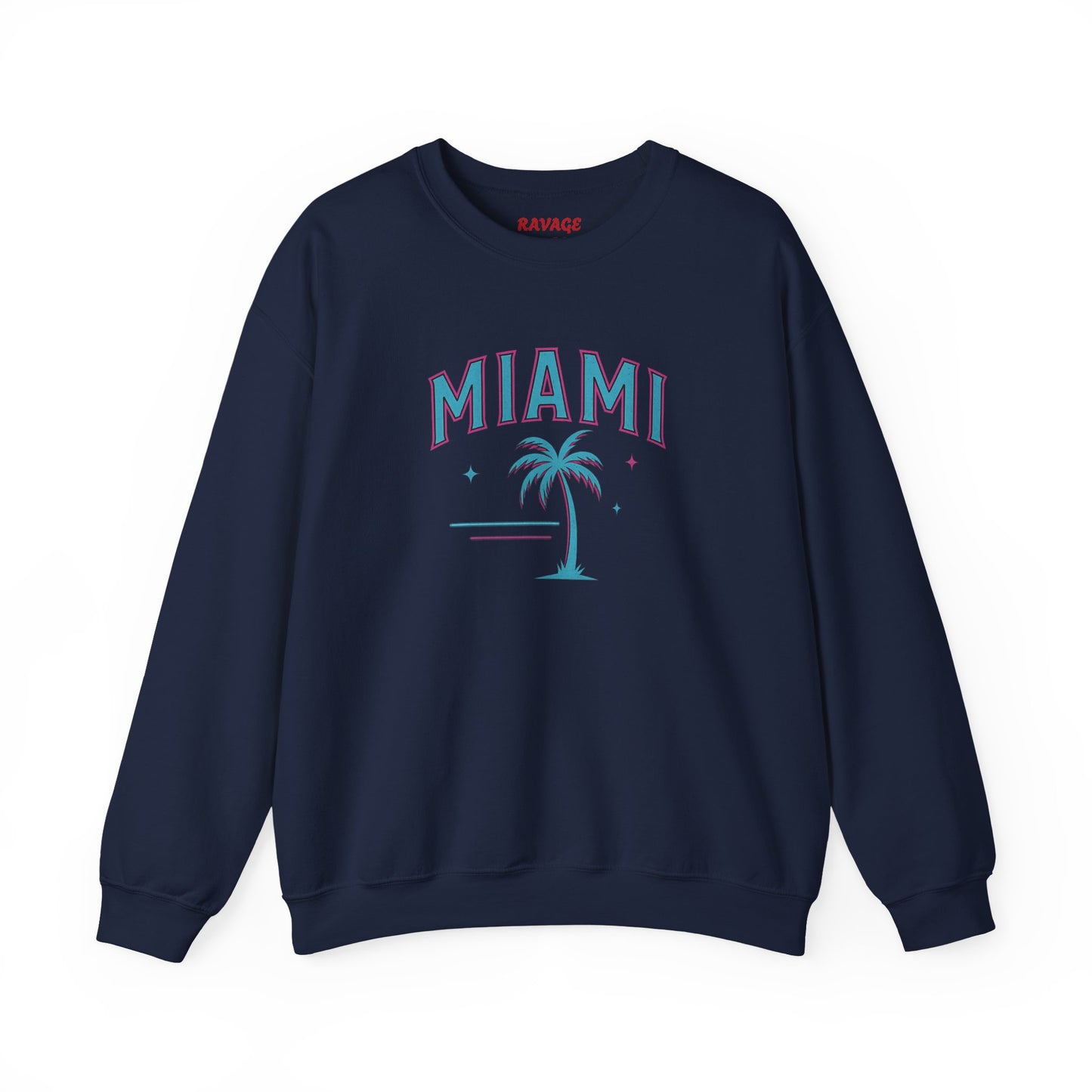 RAVAGE Miami City Vibe Unisex Crewneck Sweatshirt