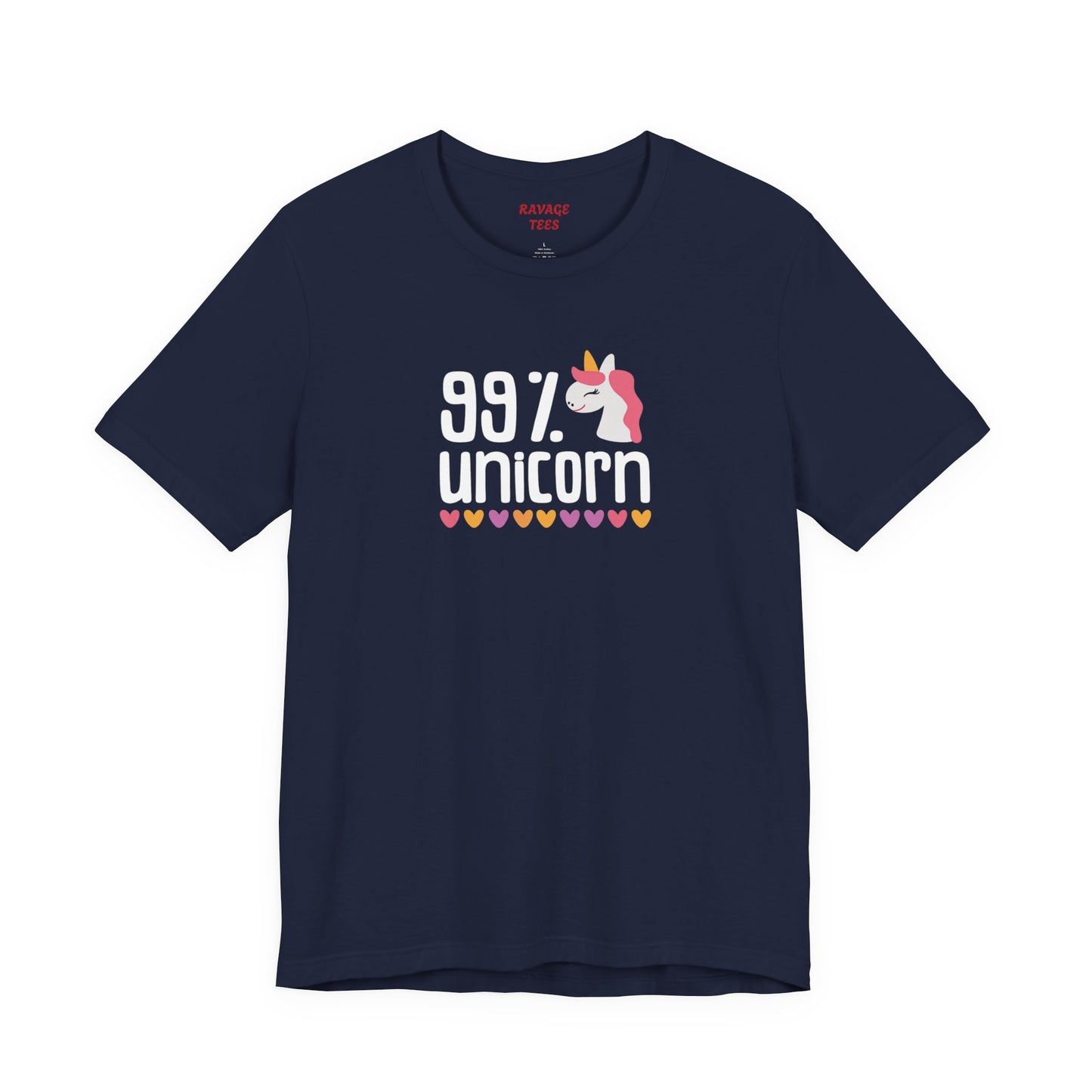 99% Unicorn Tee: Funny, Whimsical Graphic T-Shirt for All Ages