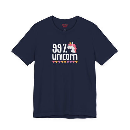 99% Unicorn Tee: Funny, Whimsical Graphic T-Shirt for All Ages