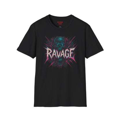 Ravaging Skull Graphic Unisex T-Shirt, Edgy Streetwear, Music Festival Tee, Halloween Outfit, Unique Gift for Him/Her