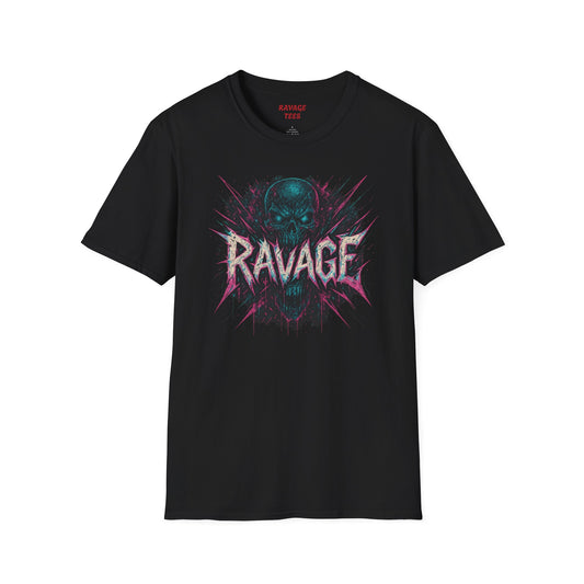 Ravaging Skull Graphic Unisex T-Shirt, Edgy Streetwear, Music Festival Tee, Halloween Outfit, Unique Gift for Him/Her