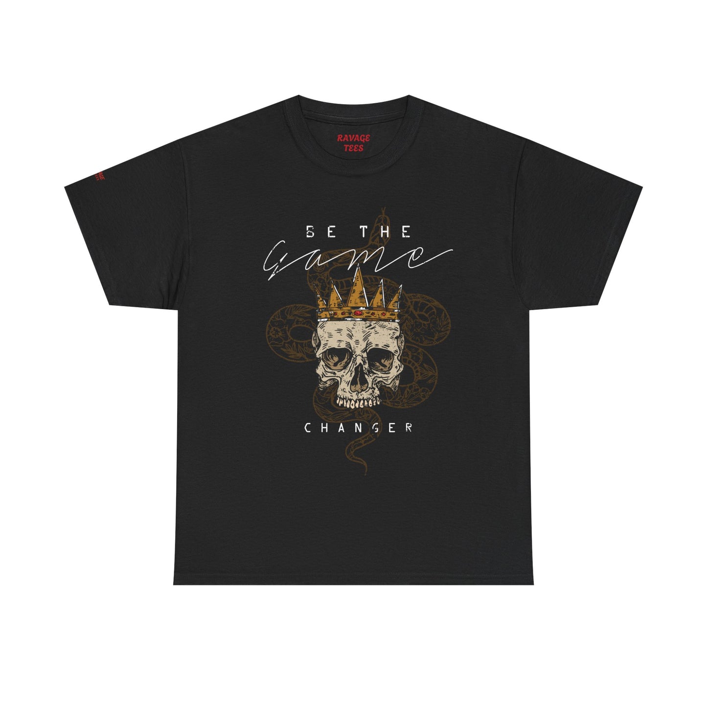 Be The Game Changer. Stylish Skull Graphic Tee for Casual Wear