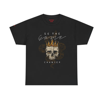 Be The Game Changer. Stylish Skull Graphic Tee for Casual Wear