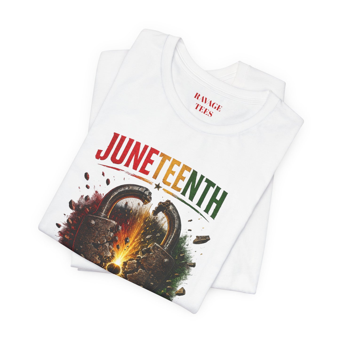 Juneteenth Tee — "No Lock Survives Freedom Forever"