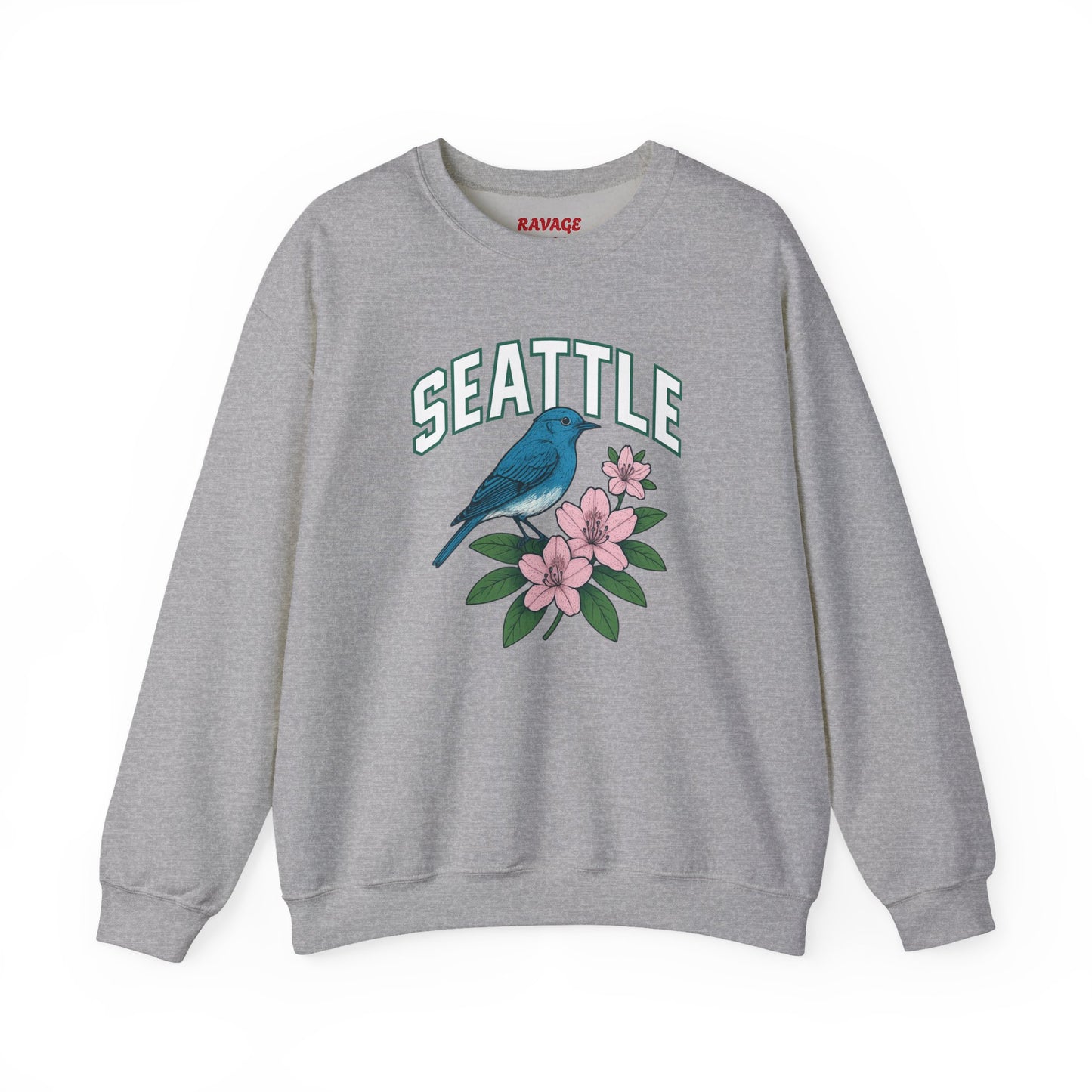 RAVAGE Seattle Vibe Unisex Crewneck Sweatshirt-Cozy Street wear