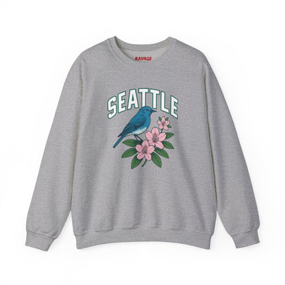 RAVAGE Seattle Vibe Unisex Crewneck Sweatshirt-Cozy Street wear