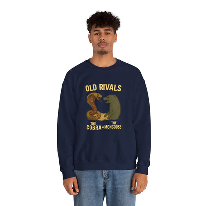 Combat Crewneck Sweatshirt | Old Rivals Cobra vs Mongoose Sweatshirt | Unisex Holiday Gift | Cozy Casual Wear | Perfect for Fans