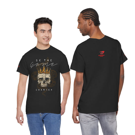 Be The Game Changer. Stylish Skull Graphic Tee for Casual Wear
