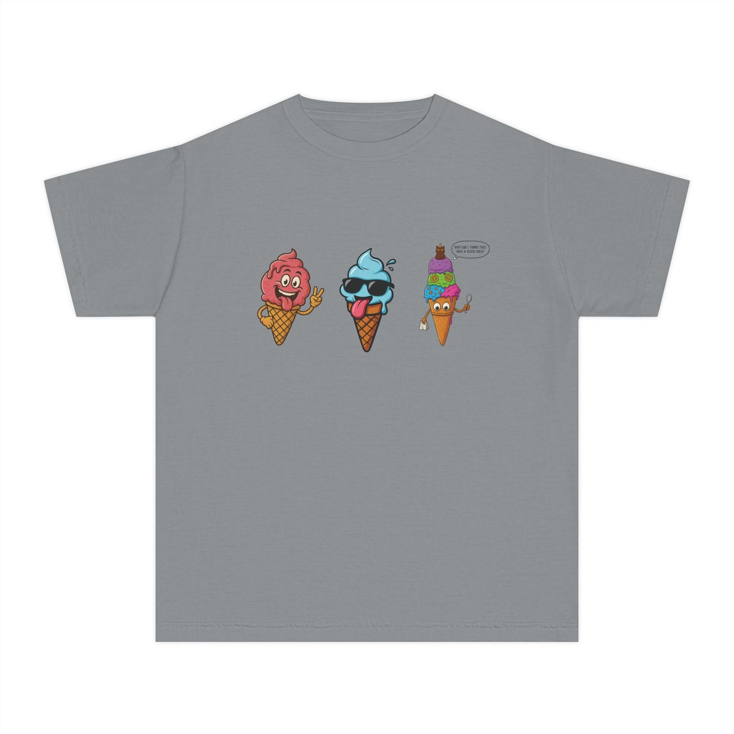Cool Ice Cream Youth Tee: Fun Midweight Summer T-Shir