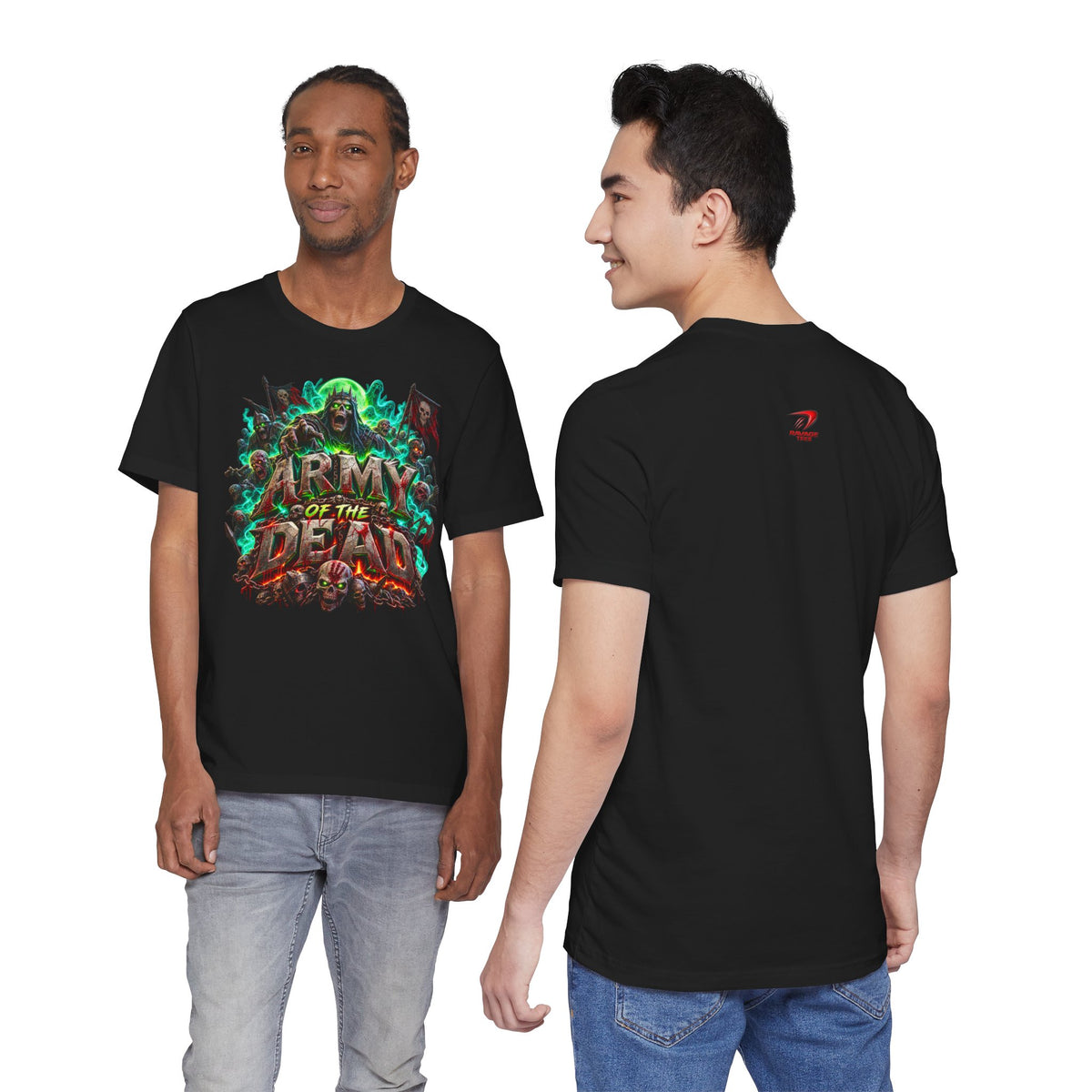 Army of the Dead Graphic T-Shirt – Neon Zombie Horror Tee
