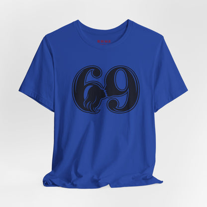 69 Retro Swirl Number Tee