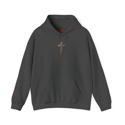 Spiritual Journey  Hooded Sweatshirt with Cross Design