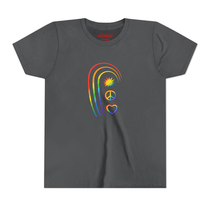 Youth Rainbow Peace & Love Tee