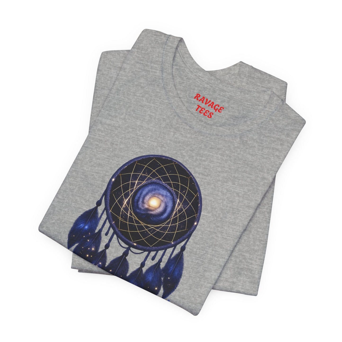 Dreamcatcher Galaxy T-Shirt — Mystical Cosmic Feather Tee