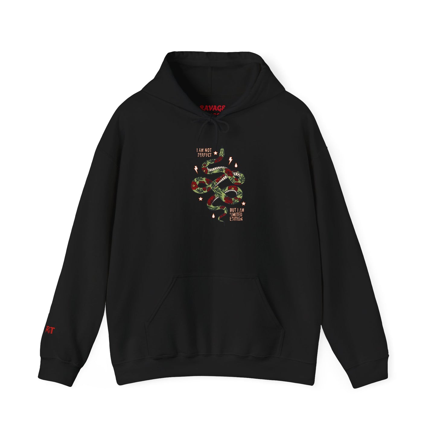 Trendy Unisex Hoodie, I Am Not Perfect Snake Design Shirt