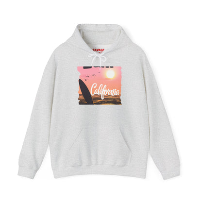 California Sunset Hoodie, Surfing Sweatshirt, Summer Vibes Apparel