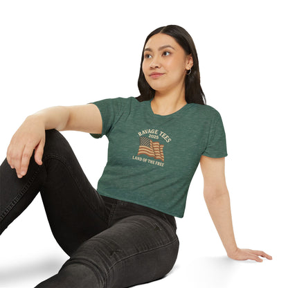 RAVAGE Crop Top: "Land of the Free"