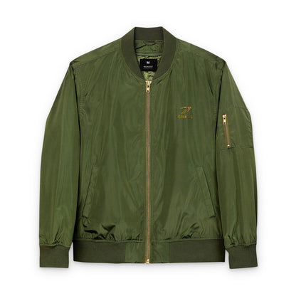 RAVAGE Embroidered Bomber: Eco-Friendly Unisex Streetwear Gift