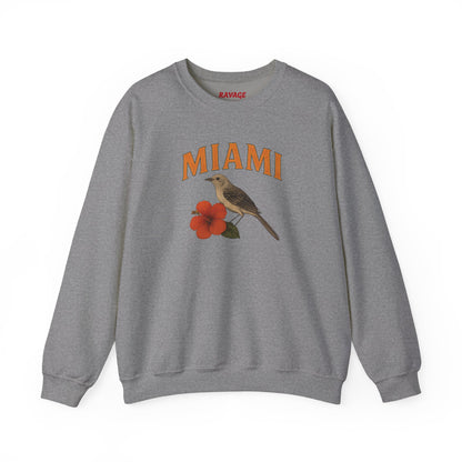 RAVAGE Miami's City Vibe Unisex Crewneck Sweatshirt-Cozy Street Gear