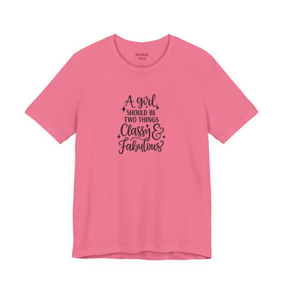 "Classy & Fabulous" Graphic Tee | Women's Fashion T-Shirt