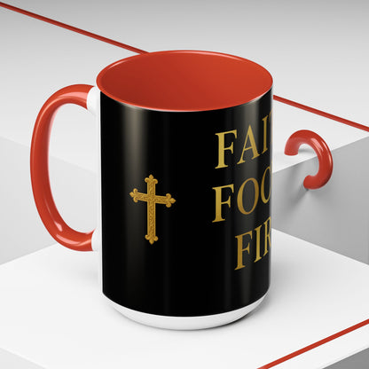 Faith-Inspired Coffee Mug - Motivational Black Mug for Daily Inspiration, Gift for Christians, Office Decor, Home Beverage