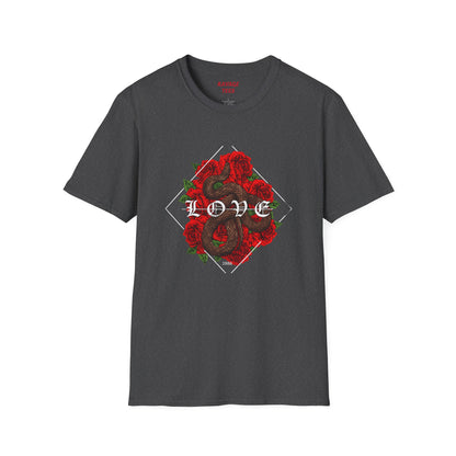 Romantic Floral Love Tee, Unisex Rose T-Shirt