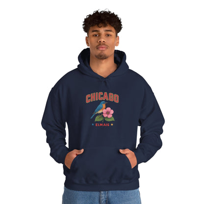 Chicago "The Windy City" Unisex Hoodie – Cozy Sweatshirt, Casual Travel Souvenir, Relaxed Streetwear Gift for Nature & City Lovers