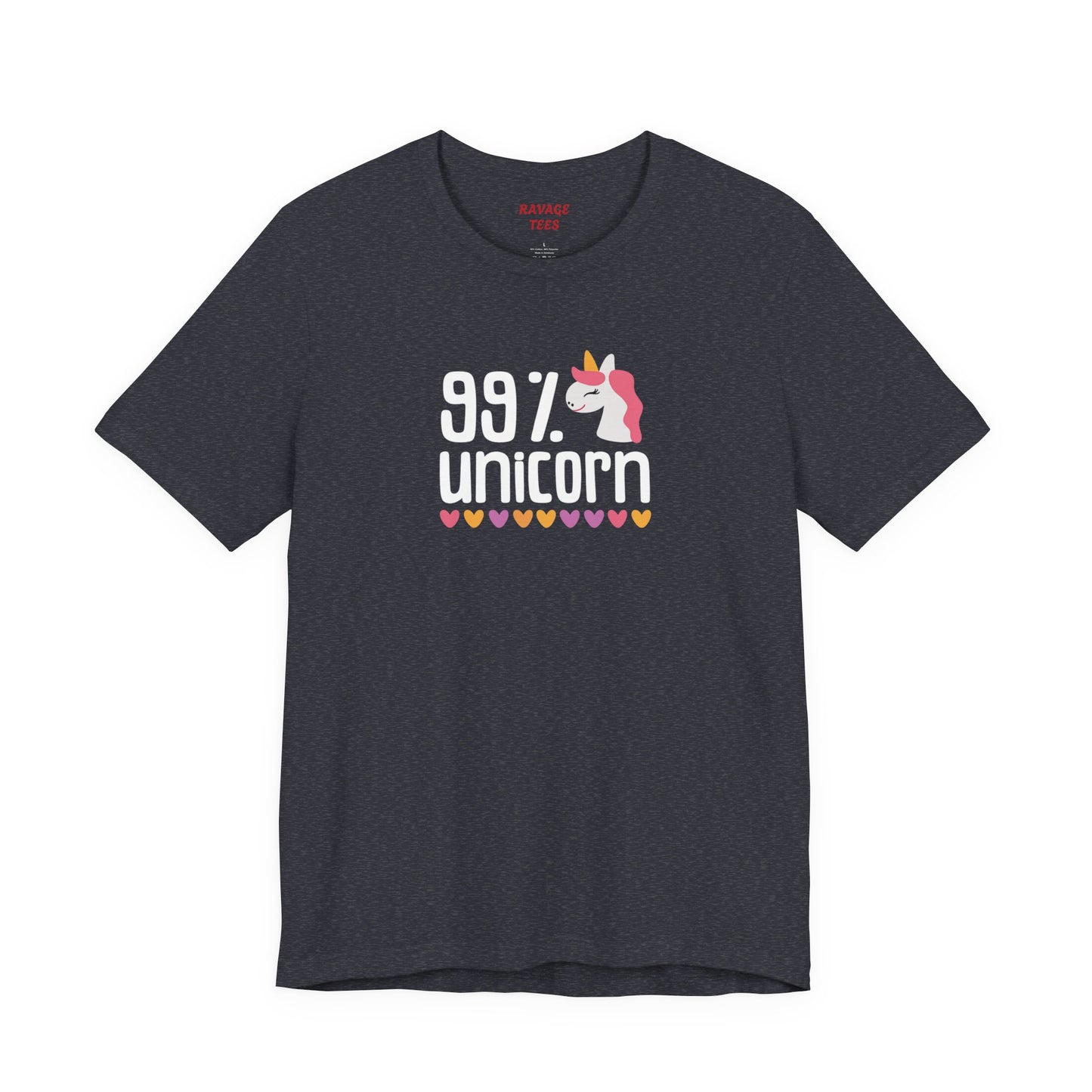 99% Unicorn Tee: Funny, Whimsical Graphic T-Shirt for All Ages