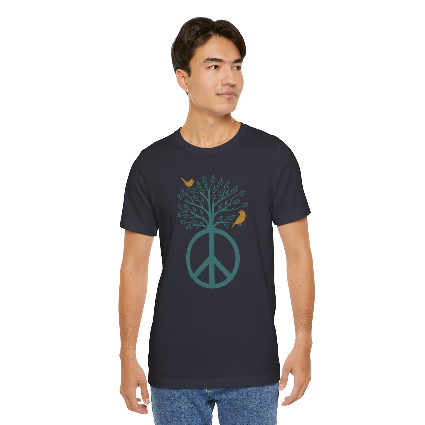 Peace Tree T-Shirt with Birds – Eco Nature Graphic Tee