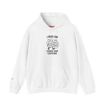 Caffeine Chaos Hoodie - Cozy Unisex Sweatshirt, Ideal for Coffee Lovers, Gift for Friends, Birthday, Relaxation, Casual Wear