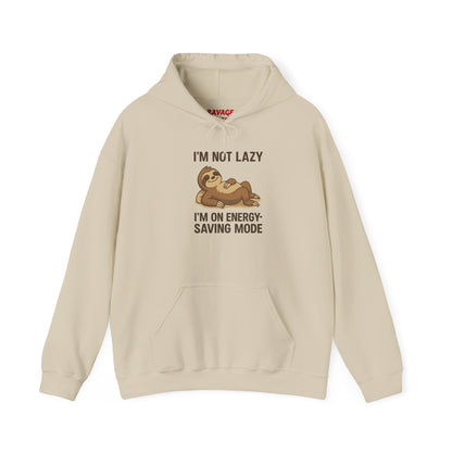Funny Sloth Hoodie: I'm Not Lazy, Energy Saving Mode