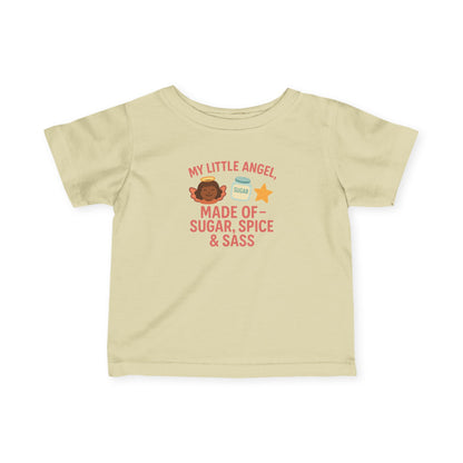 Cute Infant Tee: My Little Angel, Baby Clothing, Toddler Gift, Baby Shower Present, Kids Apparel, Sugar Spice & Sass