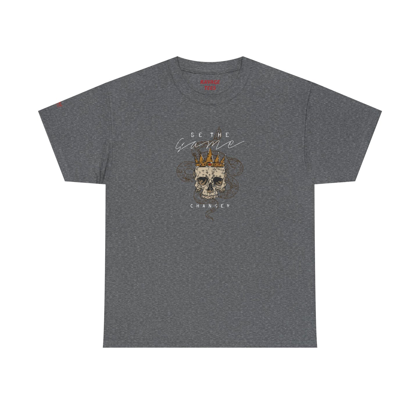 Be The Game Changer. Stylish Skull Graphic Tee for Casual Wear