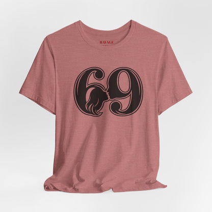 69 Retro Swirl Number Tee