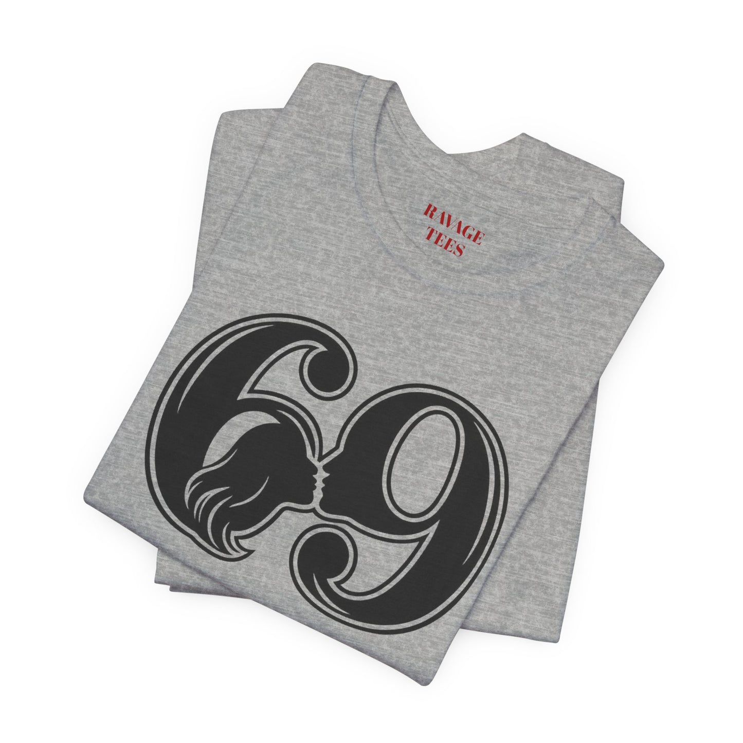 69 Retro Swirl Number Tee