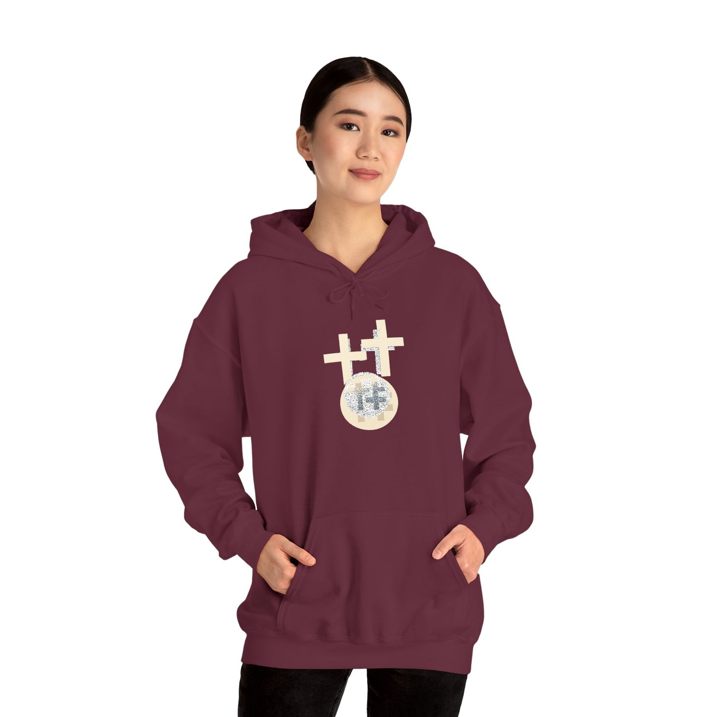 Calvary Cross Unisex Hoodie – Faith-Based Apparel, Christian Symbol Tee, Everyday Casual Wear, Inspirational Gift