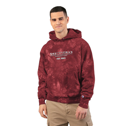 Shutt1eman Embroidered Tie Dye Hoodie