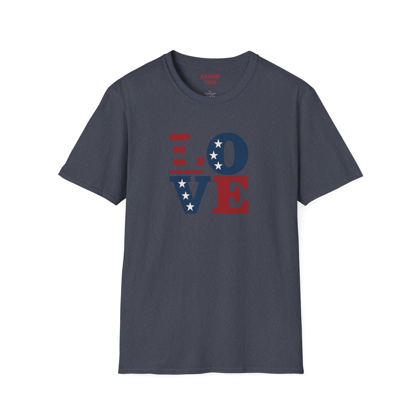 "Freedom & Love" Tee: Unisex 4th of July Graphic Shirt Gift