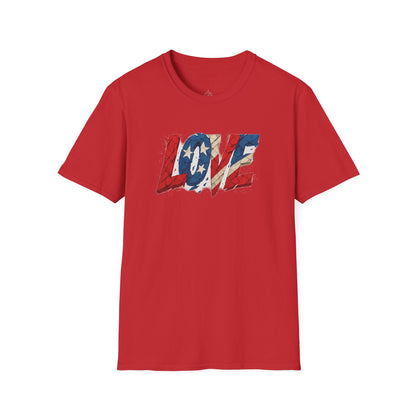"Freedom & Love" Tee: Unisex 4th of July Graphic Shirt Gift