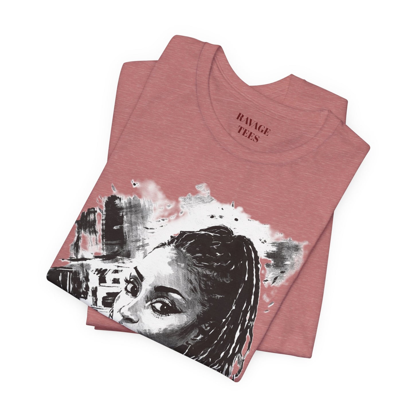 Personalize Black & White Ink Print T-Shirt