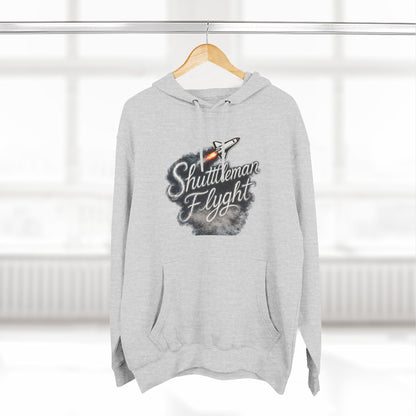 Shuttleman Flight Hoodie — Retro Rocket Pilot Graphic Hoodie