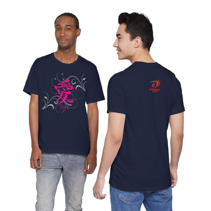 Love Kanji — Pink Asian Calligraphy Tee