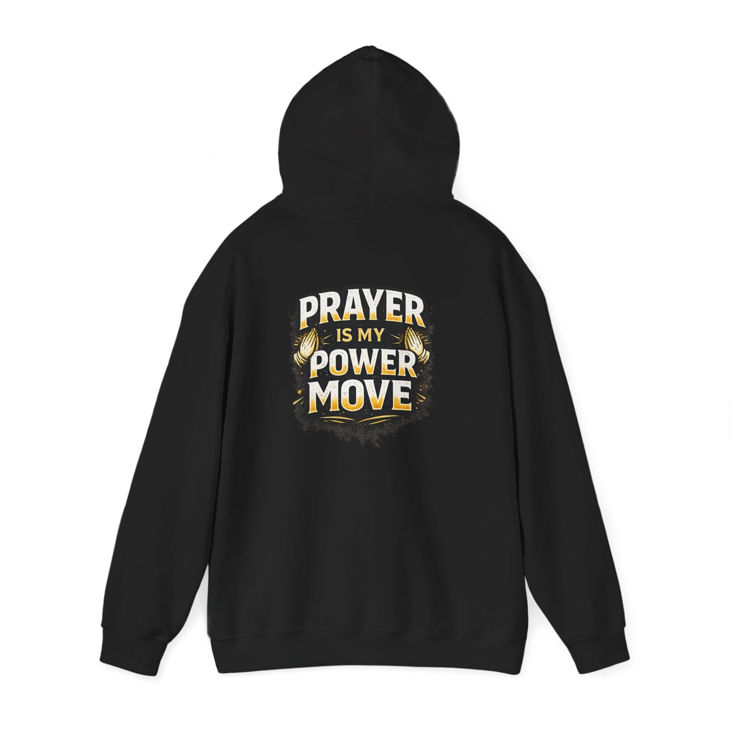 Prayer Is My Power Move Hoodie — Christian Cross Graphic Hoodie