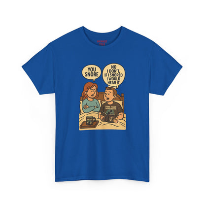 Unisex Snoring Humor T-Shirt | Funny Tee for Couples