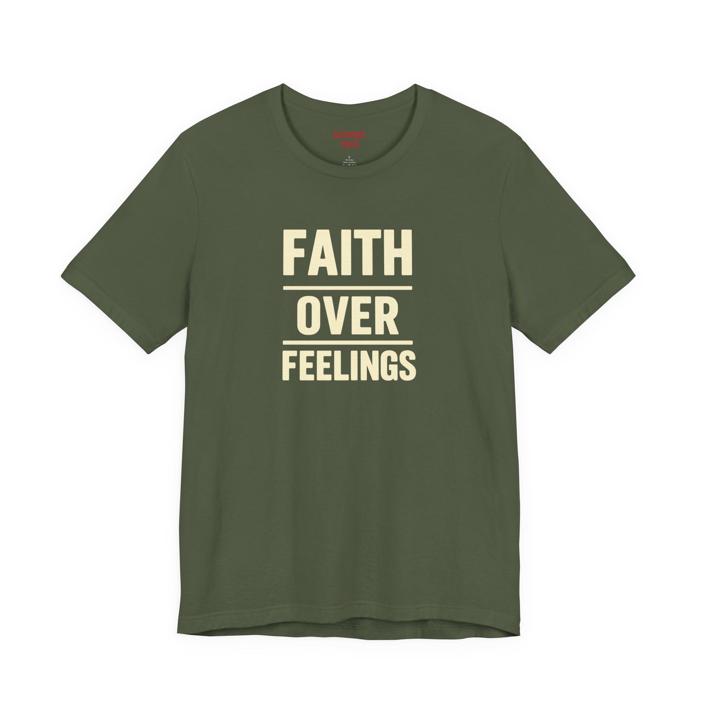 Faith Over Feelings Tee - Inspiring Unisex Short Sleeve Shirt for Everyday Comfort, Motivational Gift, Casual Wear, Spiritual Apparel, [...]