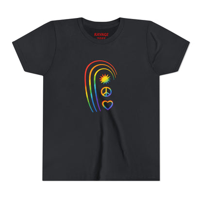 Youth Rainbow Peace & Love Tee