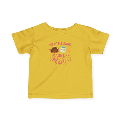 Cute Infant Tee: My Little Angel, Baby Clothing, Toddler Gift, Baby Shower Present, Kids Apparel, Sugar Spice & Sass