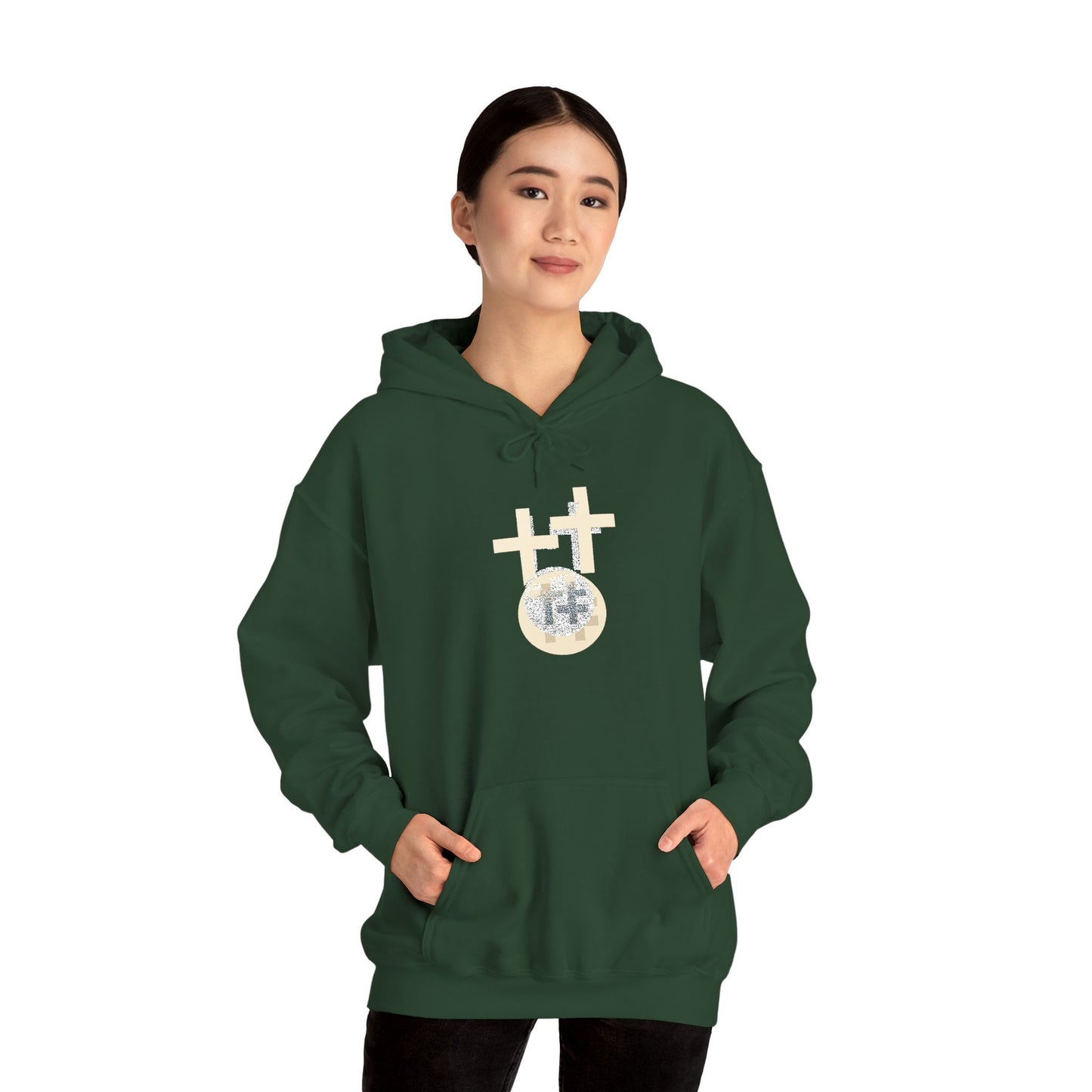 Calvary Cross Unisex Hoodie – Faith-Based Apparel, Christian Symbol Tee, Everyday Casual Wear, Inspirational Gift