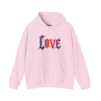 Unisex Hooded Sweatshirt with 'LOVE' Design - Cozy Gift for Friends, Valentine's Day, Casual Wear, Relaxation, Everyday Use