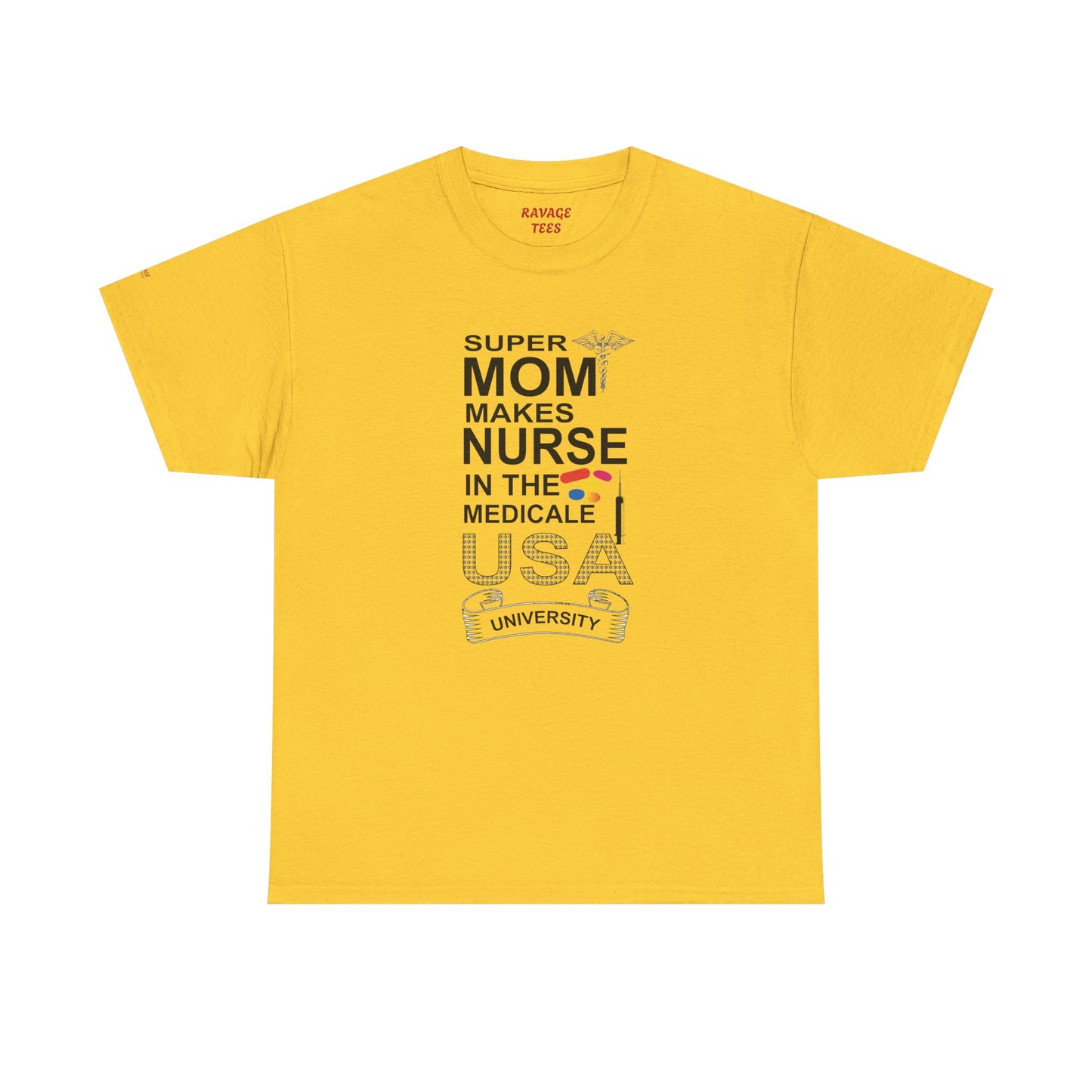 Super Mom Nurse Tee, Unisex Cotton T-Shirt for Nurses